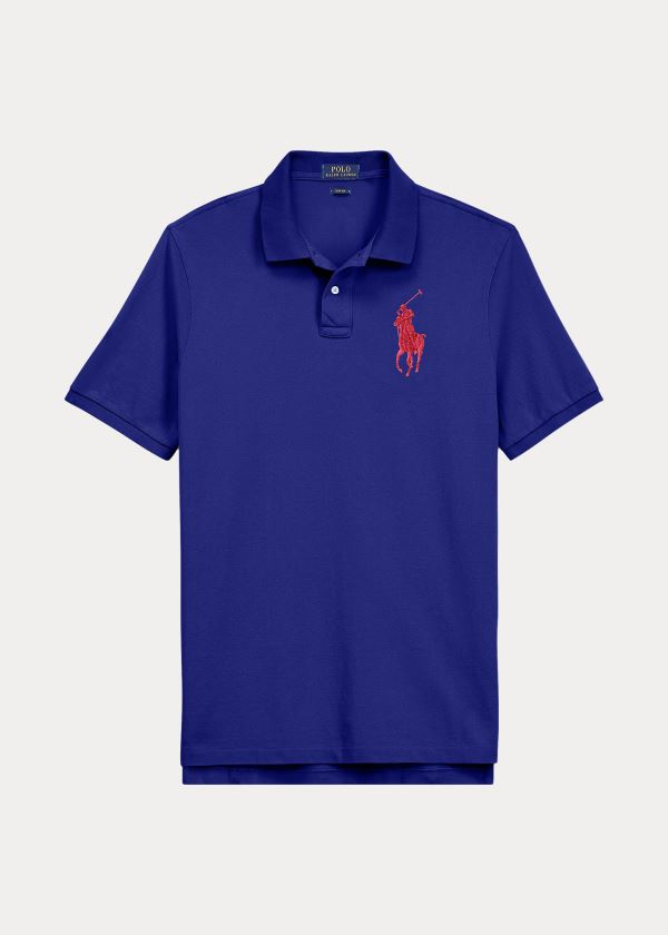 Polo Ralph Lauren Slim Fit Mesh Polo Shirt Herre Danmark (LNKGU0945)